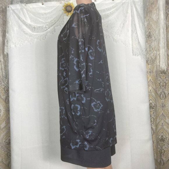 R&M Richards Petite Formal Dress w sparkle sheer Jacket size 18/20 P - Picture 5 of 16